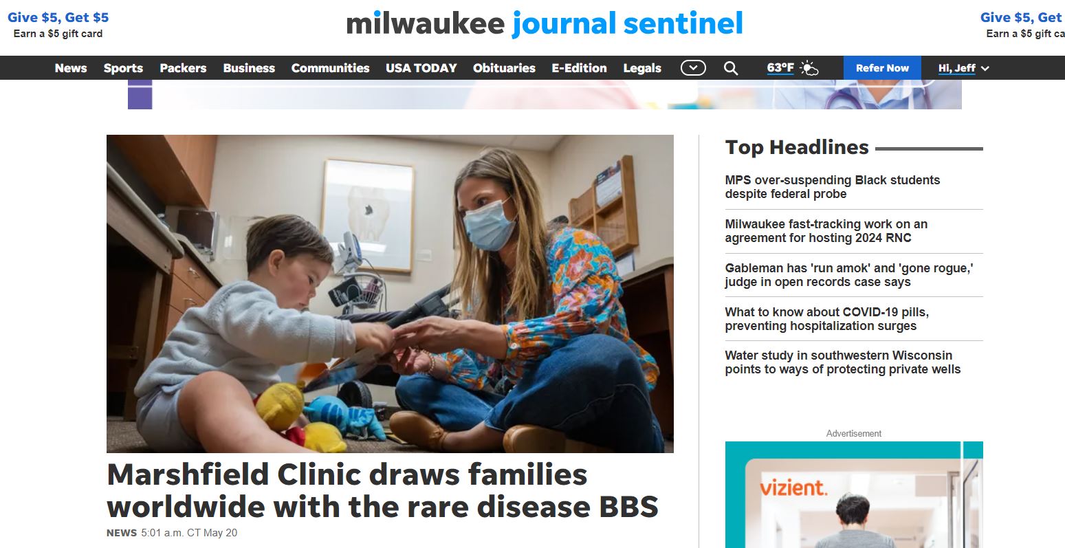 Marshfield Clinic Research Institute - Bardet-Biedl syndrome 